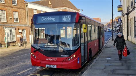 FULL JOURNEY LONDON BUS 465 DORKING KINGSTON LJ16EXO DLE30132