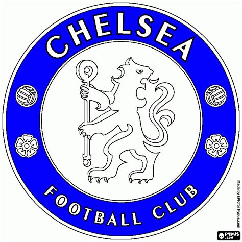 Chelsea Logo Coloring Page Printable Chelsea Logo