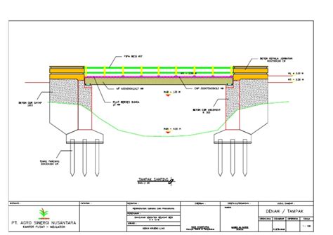 Tampak Samping Jembatan 5 X 12 M Pdf