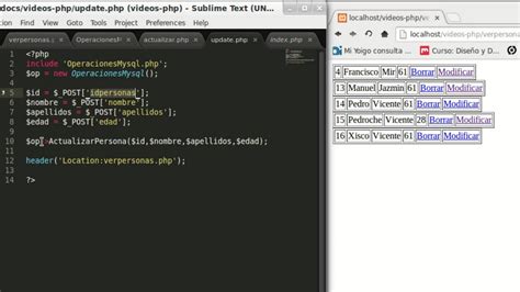 Php Actualizar Registros De Una Base De Datos Con Php Y Mysql