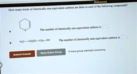 Solved Referonce Carbons Are There In Each Of The Following Compounds