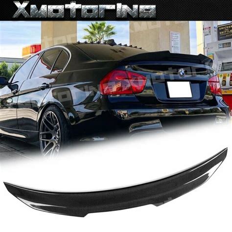 Carbon Fiber Psm Type Add On Trunk Spoiler For 2006 2011 Bmw E90 3 Series Sedan Ebay