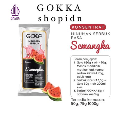 Jual Bubuk Minuman Semangka Gokka G Powder Drink Watermelon G