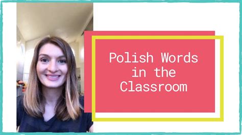 Polish Words You Should Know In Your Polish Class Youtube