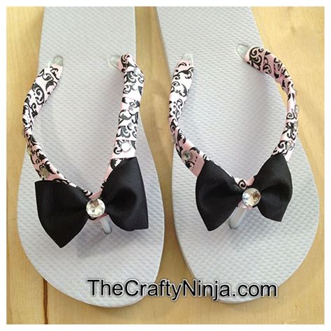 DIY Flip Flop Ribbon The Crafty Ninja