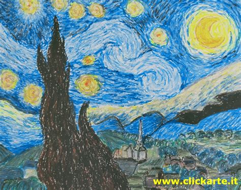 Disegno Da Colorare Notte Stellata Di Vincent Van Gogh