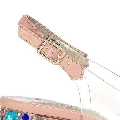 Sca viola Women s Sandals On A High Heel Nude SCA VIOLA Obuwie damskie Sandały Midiamo pl