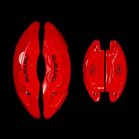 Custom Brake Caliper Covers For Subaru In Red Color Set Of 4 Warra