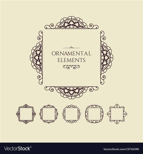 Decorative frames Royalty Free Vector Image - VectorStock