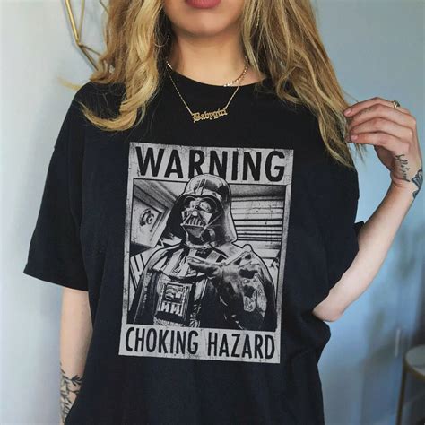 Star Wars Darth Vader Choking Hazard Vintage T Shirt Retro Etsy