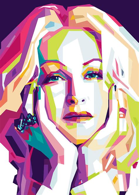 Cyndi Lauper Poster Painting By Walsh Joshua Fine Art America