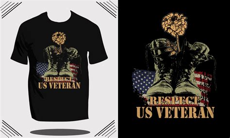 Usa Army Veteran T Shirt Design And Military Flag T Shirt Design