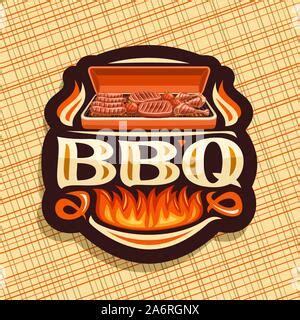 Bbq With Flame Icon Grill Sign Meat And Food Icon Fork And Spatula