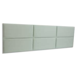 Cabeceira King Veludo 195x60 Cama Box Modulada Retangular Verde Água