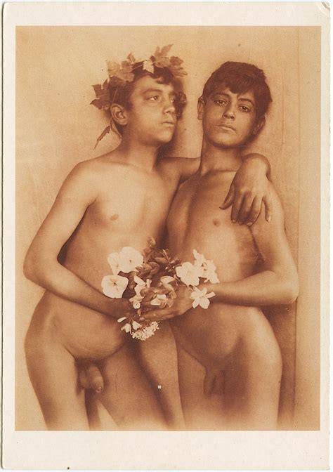 Lot Vintage Wilhelm Von Gloeden Male Nude Postcard