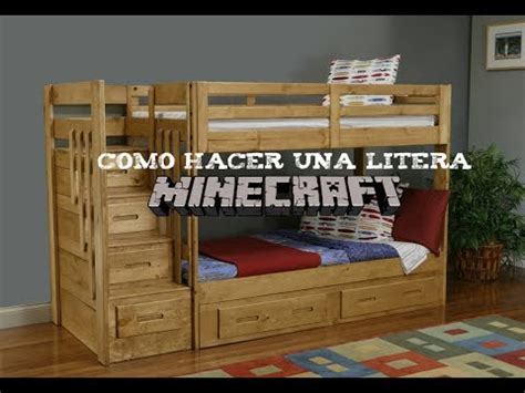 Como Hacer Una Litera Minecraft Pocket Edition Youtube