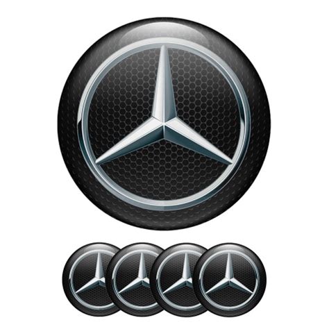 Mercedes Benz Domed Stickers Wheel Center Cap | Wheel Emblems | Stickers | X-Sticker