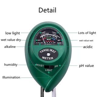 Medidor De Ph Do Solo Para Umidade Luz Solar E Ph 3 Em 1 Shopee Brasil