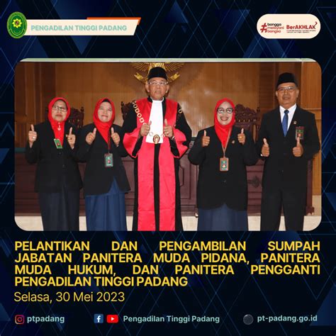 Pelantikan Dan Pengambilan Sumpah Jabatan Panitera Muda Pidana