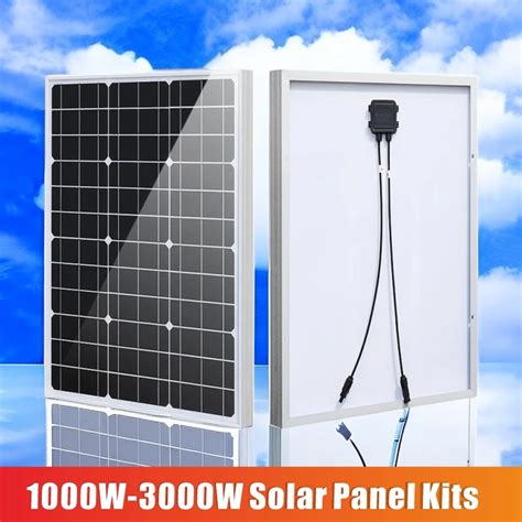 Banco De Energia Port Til De Alta Efici Ncia Kits De Painel Solar 1000W