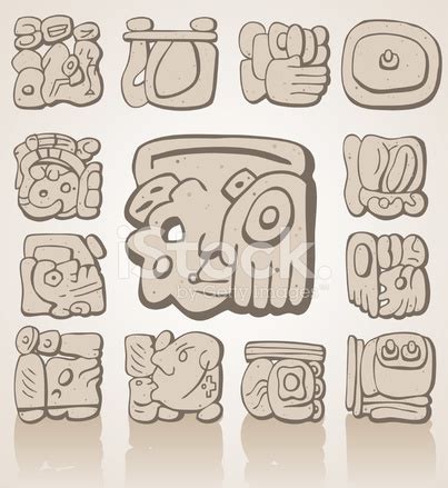 Mayan Symbols Vector At Vectorified Collection Of Mayan Symbols