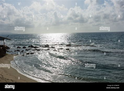 Sonne Auf Dem Weiten Meer Stock Photo Alamy