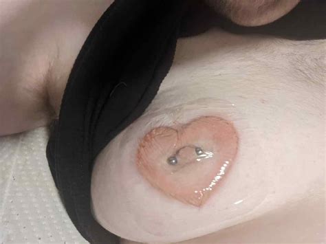 Heart Shaped Areola Tattoo Fresh But Looking Amazing R Bodymods