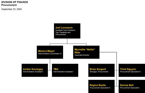 Procurement Organizational Chart