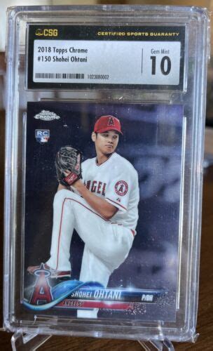 Topps Chrome Shohei Ohtani Rookie Rc Csg Ebay