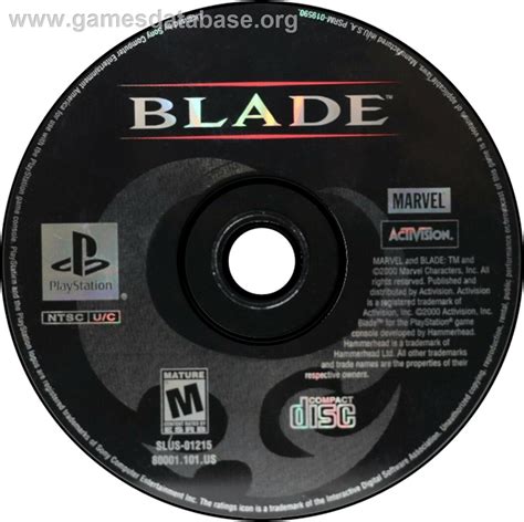 Blade Sony Playstation Artwork Disc