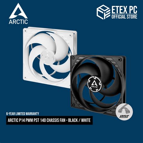 Arctic P Pwm Pst Chassis Fan Black White Acfan A