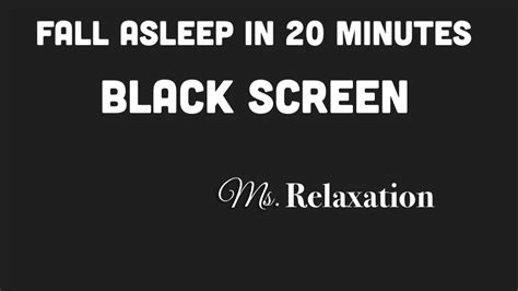 Meditation And Relaxation Go To Sleep Black Screen Rain Falling On