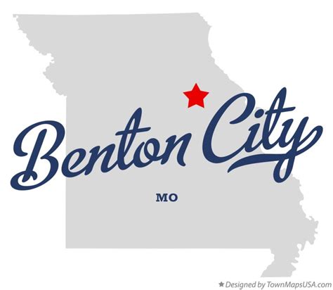 Map of Benton City, MO, Missouri