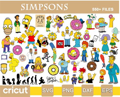 Los Simpson Svg Los Simpson Svg Archivos Para Cricut Los Simpson Los