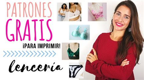 PATRONES GRATIS para coser LENCERÍA Lingerie free patterns YouTube