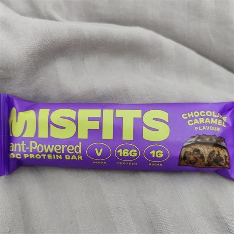 Misfits Plant Powered Chocolate Caramel Protein Bar Review Abillion