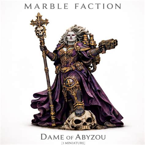 dame  abyzou marble legion hgm exclusive resin sci fi character