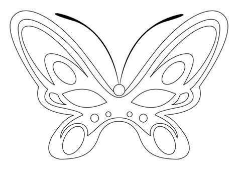 Best Butterfly Mask Printable Coloring Pages Pdf For Free At