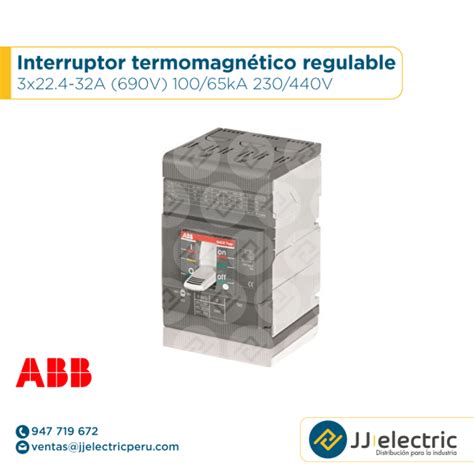 Interruptor Termomagn Tico Regulable X A V Abb