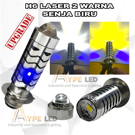 Jual Lampu Led Utama Motor H Laser Hi Loo Devil Biru Ac Dc Led