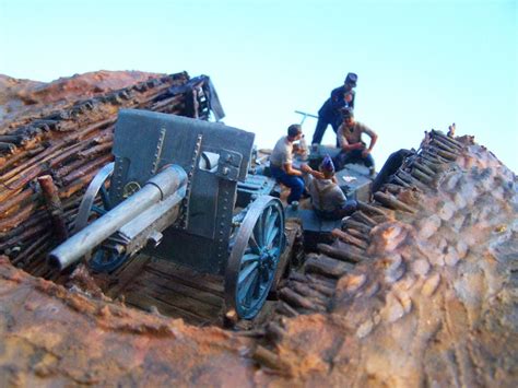 Un Nouveau Diorama Ww1 Sur La Guerre De 19141918 Un Canon De 105l