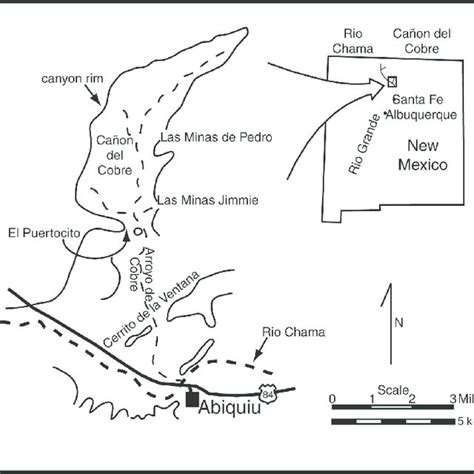 Location Map Of Ca On Del Cobre In Rio Arriba County New Mexico