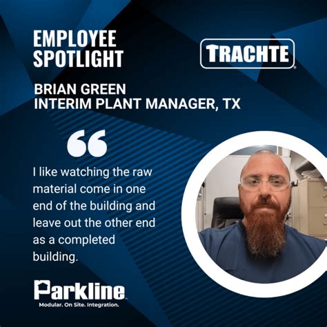 Brian Green Interim Plant Manger Texas Trachte