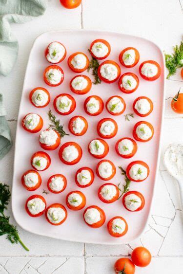 Stuffed Cherry Tomatoes Easy Appetizers