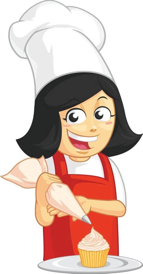 Cupcake Muffin Bakery Pastry Patisserie Cake Shop Cartoon Mascot