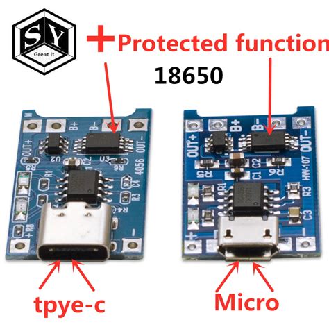 Pcs Great It V A Micro Usb Type C Lithium Battery Charging