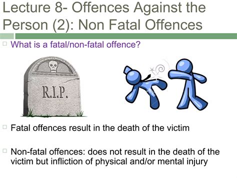 Lecture 8 Non Fatal Offences Ppt Free Download