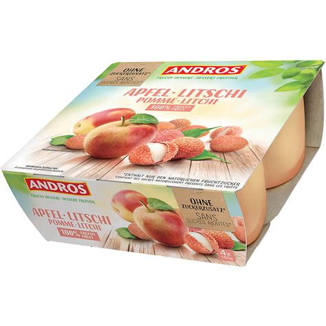 Kaufen Andros Frucht Dessert Apfel Litchi Migros