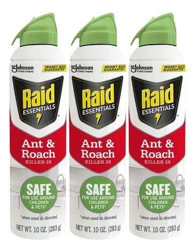 Raid Essentials Ant Roach Killer Seguro Para Niños Y Masco Meses