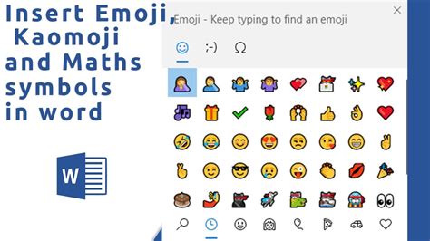 How To Insert Emoji Kaomoji And Math Symbols In Ms Word How To